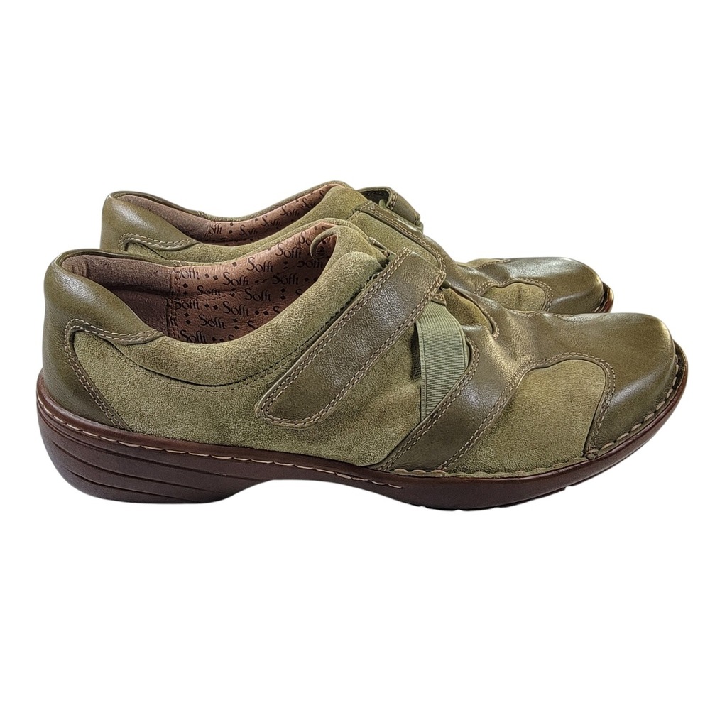 Sofft Green Suede‎ Leather Sneaker Shoes Women's Size 9 M